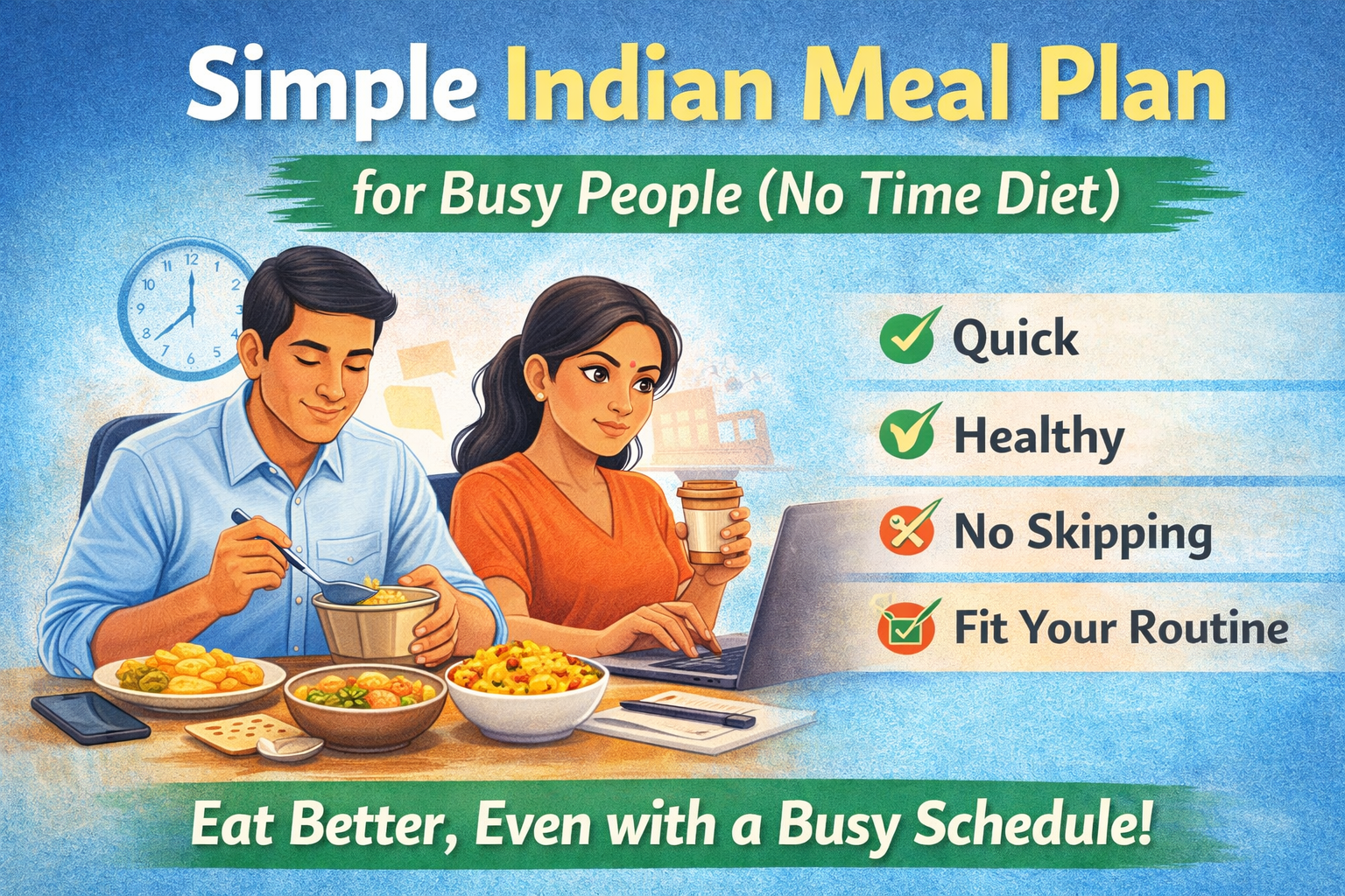 simple Indian meal plan for busy people